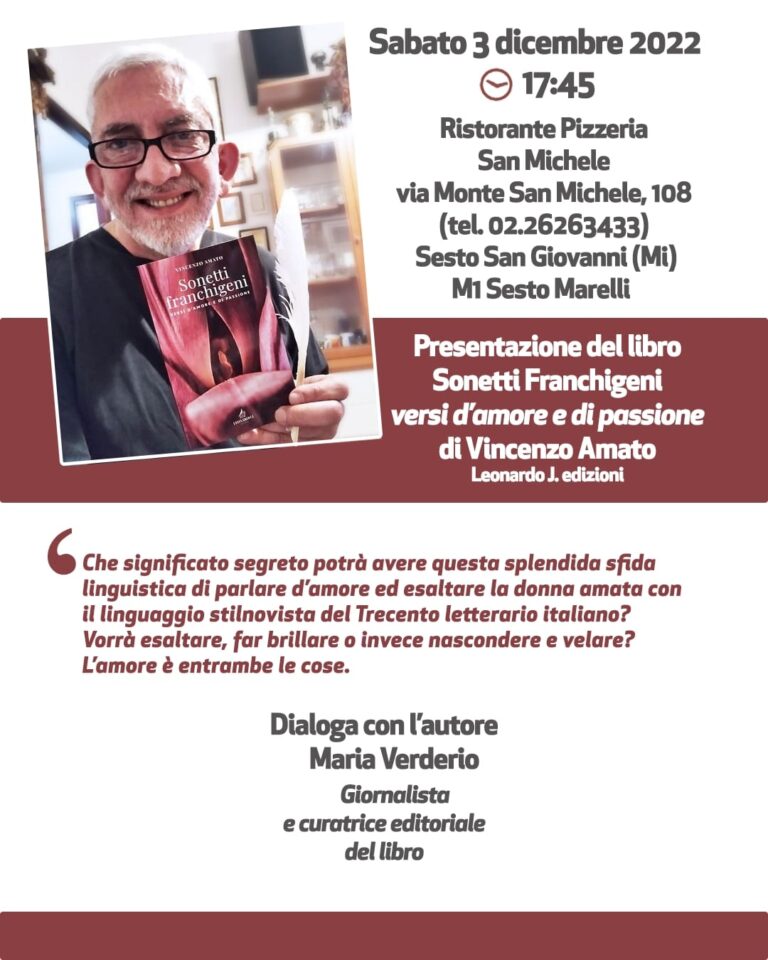 I “sonetti franchigeni” di Vincenzo Amato